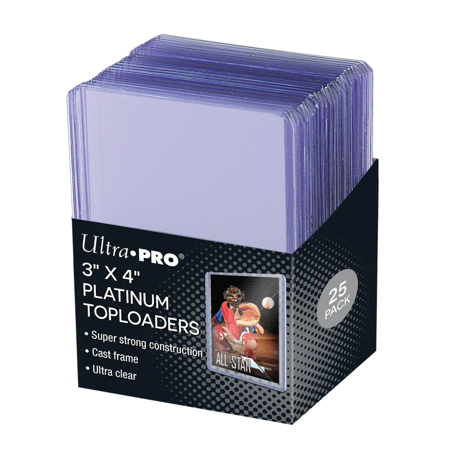 Ultra PRO 3" x 4" Ultra Clear Platinum Toploaders (25ct)