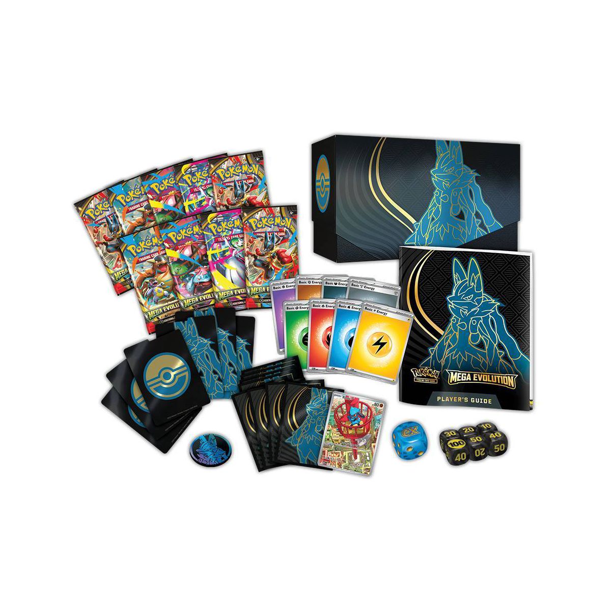 Pokémon Trading Card Game: Mega Evolution Elite Trainer Box - Lucario